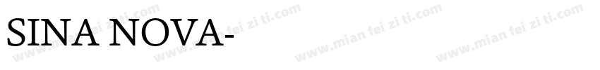 SINA NOVA字体转换